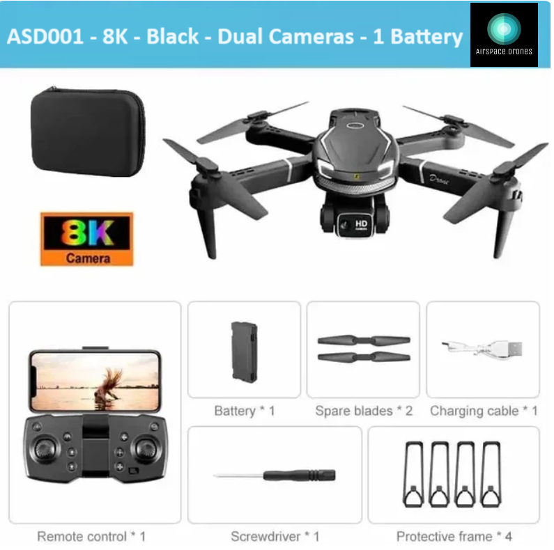 ASD001: 8K 5G GPS Dual Camera 5,000 meters Drone